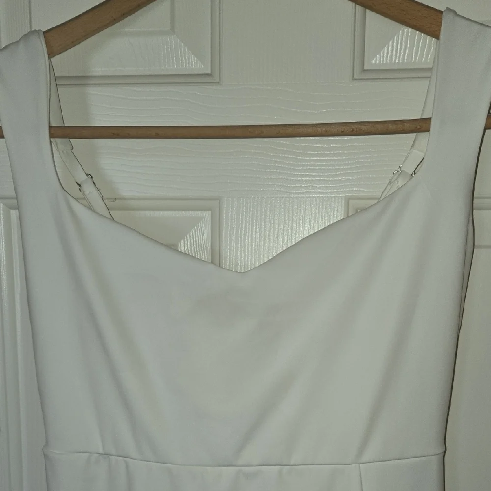 Elevated Sheath Mini DRESS or TOP Wide V-neck FLATTER FLIRTY SUMMER STAPLE Lg-2X - Picture 5 of 10